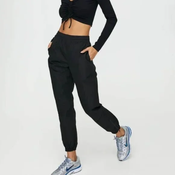 Aritzia TNA Dope Dyed Trackpant Burgundy Maroon | Medium - Picture 1 of 8